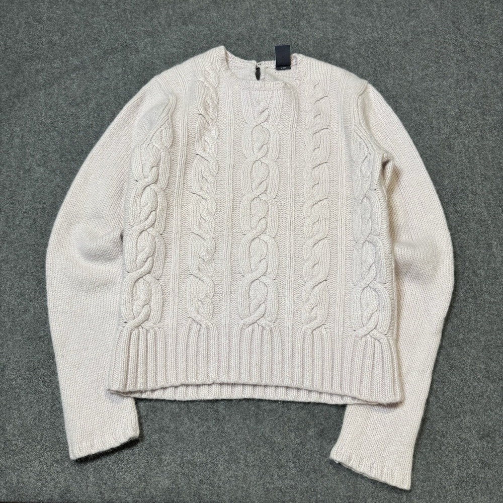 VTG Y2K GAP Womens Wool/Angora Rabbit Chain Stitch Sweater Size‎ M Preppy Boho